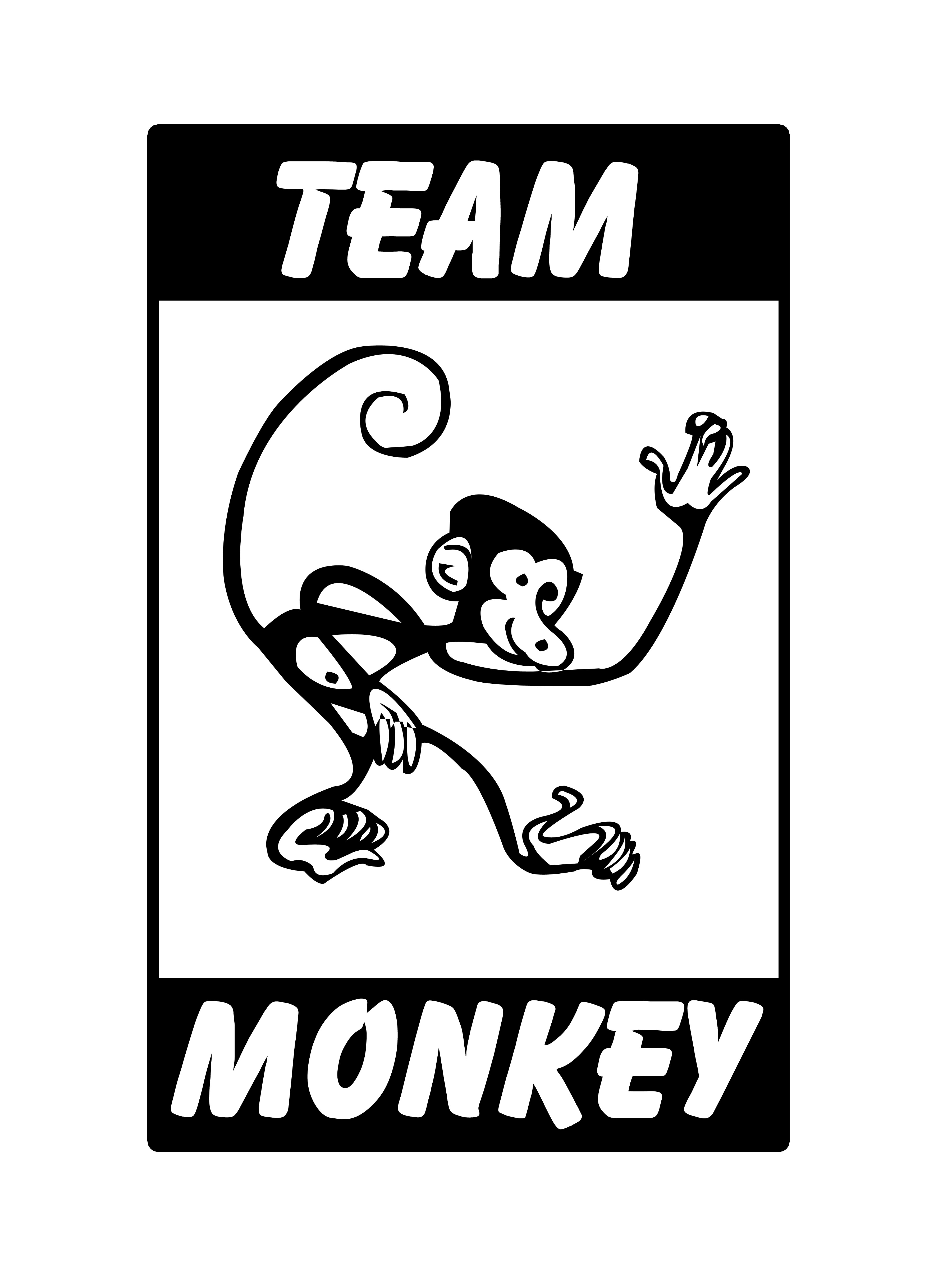 Team Monkey - T-shirt design