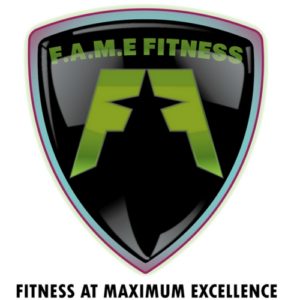 F.A.M.E Fitness Gym Logo